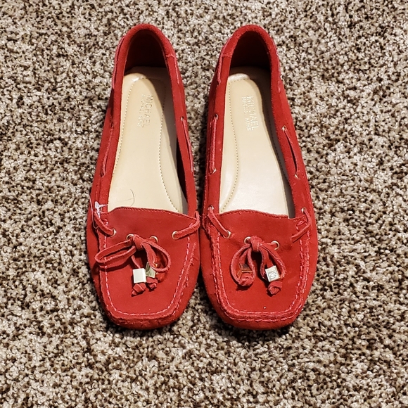 Michael Kors Shoes - New Michael Kors Loafers | Red Suede |
